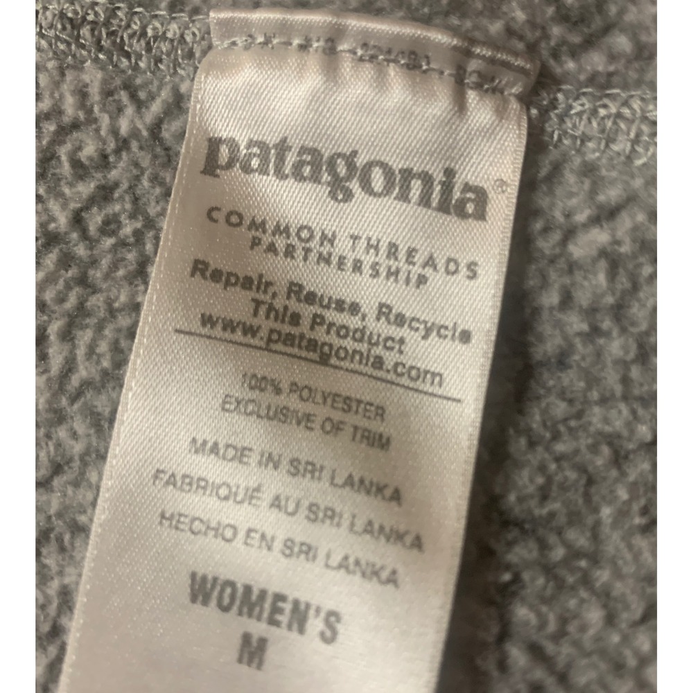 Patagonia Women's Gray Fleece Full Zip Jacket Size M - Picture 6 of 6